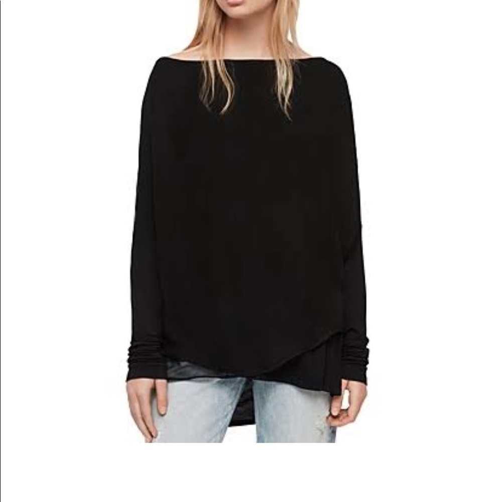 NWT All Saints Decle LS Top